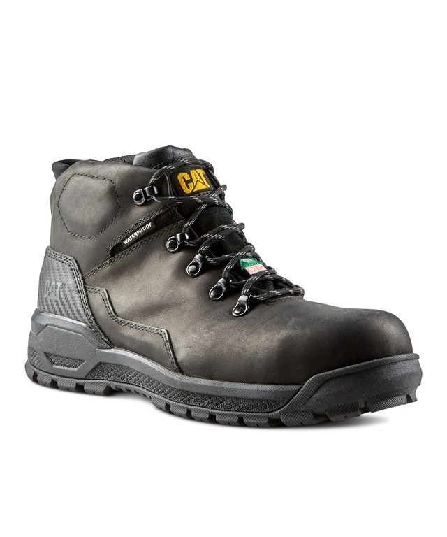 Bottes de randonnée mi-hautes de CAT étanches à l'eau avec protection en composite, pour hommes, Kinetic ICE +