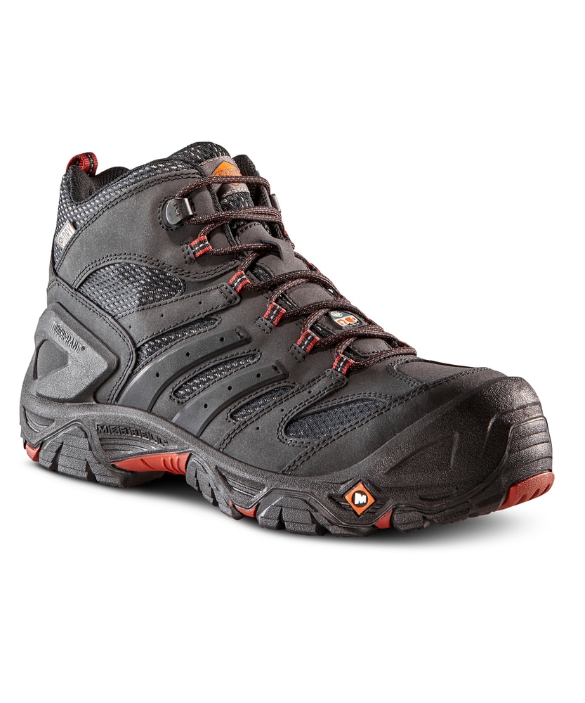 Sicilië paradijs Viool Merrell Work Men's Composite Toe Composite Plate Strongfield Waterproof  Safety Hikers - Black | Marks