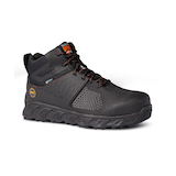 Timberland PRO Men's Composite Toe Composite Plate Pro Ridgework Ever-Guard Waterproof Safety Work Boots - Black Front_Three_Fourths_Angled_Right