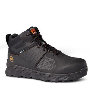 Timberland PRO Men's Composite Toe Composite Plate Pro Ridgework Ever-Guard Waterproof Safety Work Boots - Black