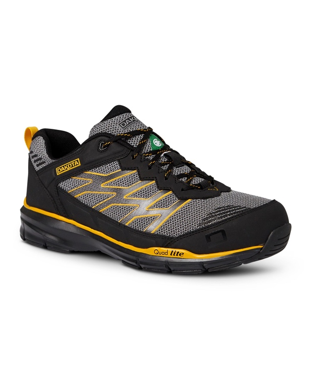 Chaussures de sport sécuritaires à protection en aluminium et plaque en acier avec Quad Lite pour hommes, 3604, Dakota Workpro Series