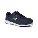 Skechers Work Men's Aluminum Toe Steel Plate SD Slip Resistant Athletic Shoes Front_Three_Fourths_Angled_Right