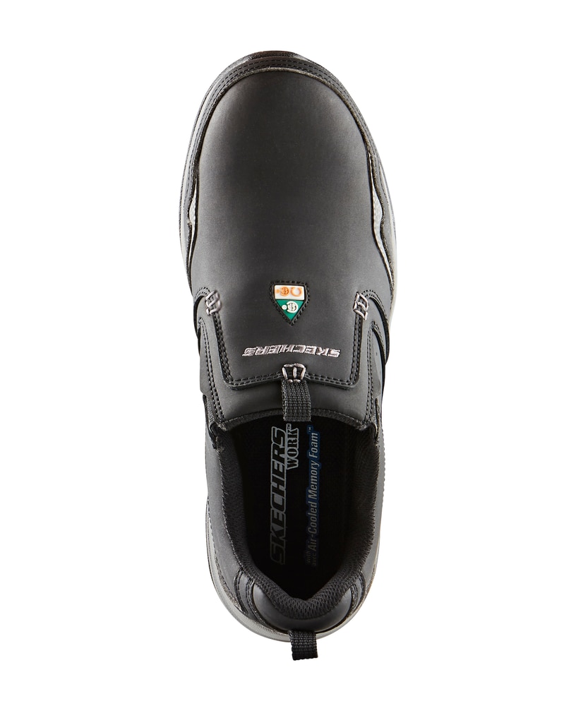 Skechers Work Men's Steel Toe Composite Plate Slip On Safety Shoes - Black  | Marks