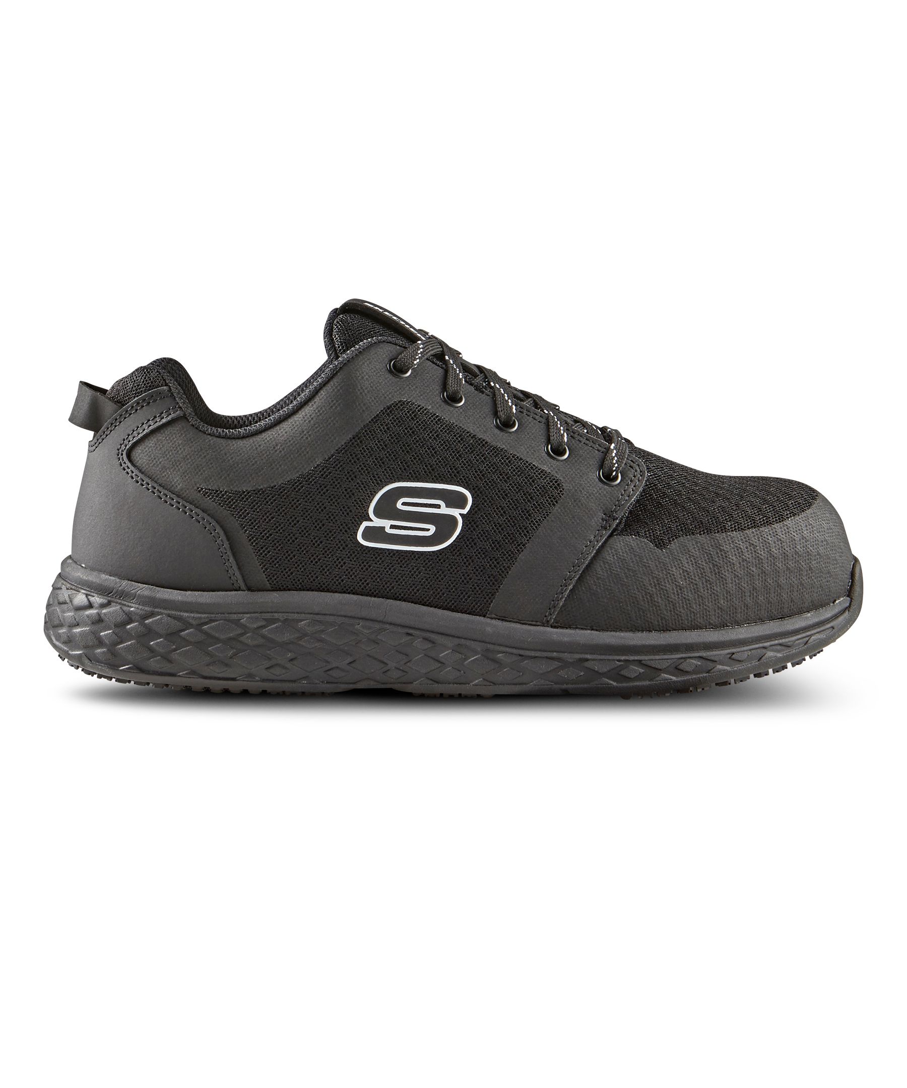 Chaussures de sport sécuritaires de travail de Skechers à lacets avec protection en aluminium et plaque en acier, pour hommes