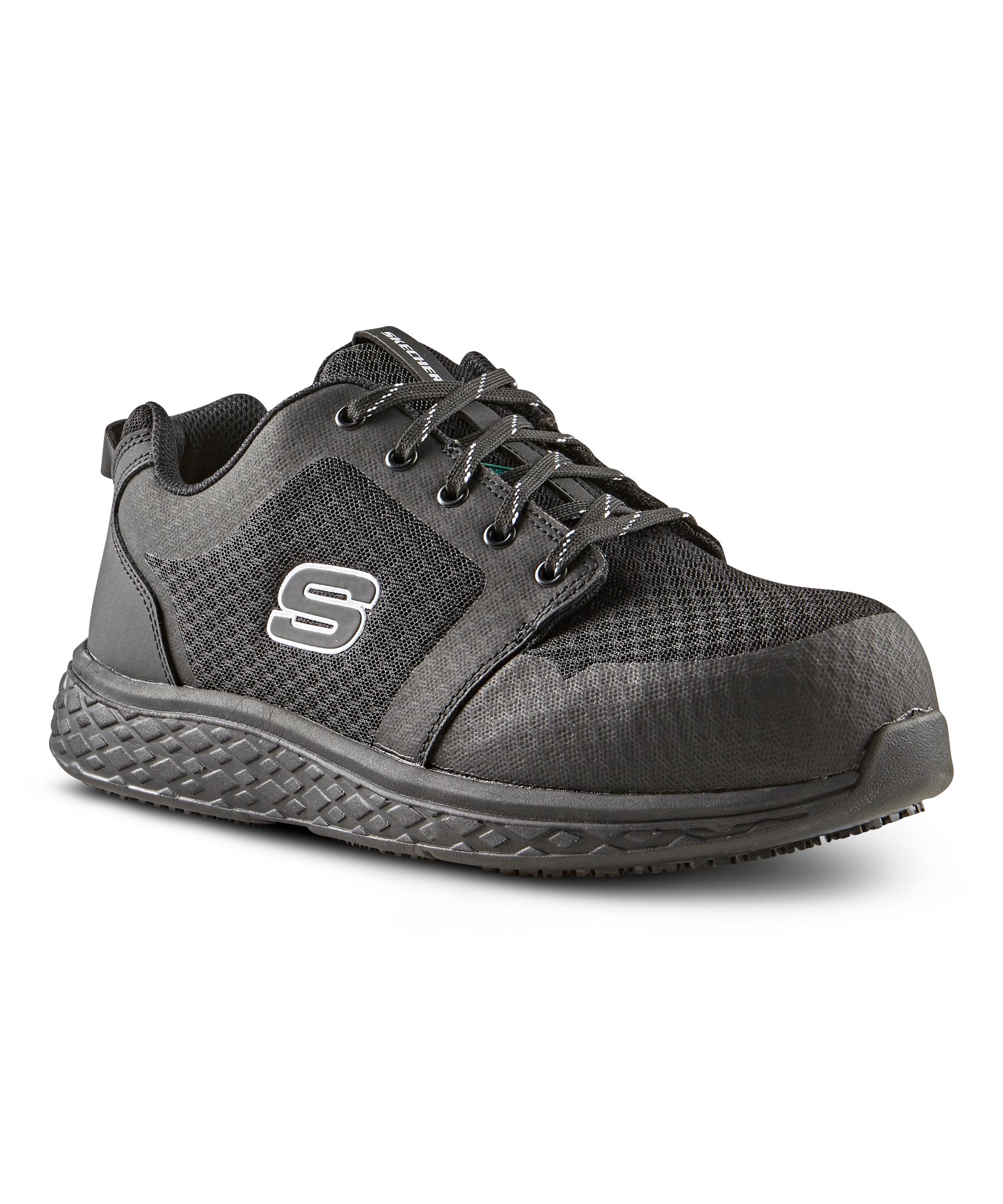 Chaussures de sport sécuritaires de travail de Skechers à lacets avec protection en aluminium et plaque en acier, pour hommes