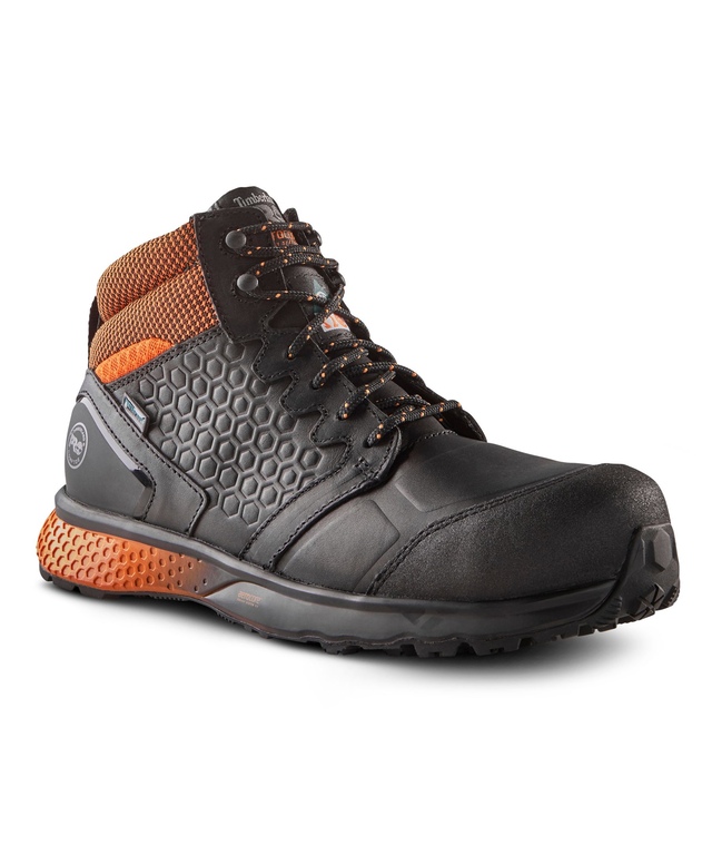 Timberland PRO Men's Composite Toe Composite Plate Reaxion Mid Waterproof Safety Work Shoes