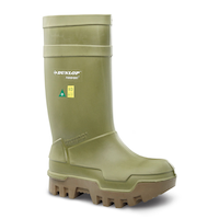 Dunlop Men's Steel Toe Steel Plate PU Thermo+ Extreme Cold Weather Work Boots Front_Three_Fourths_Angled_Right