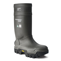 Dunlop Men's Steel Toe Steel plate Purofort Explorer Safety Boots with Vibram Sole Front_Three_Fourths_Angled_Right