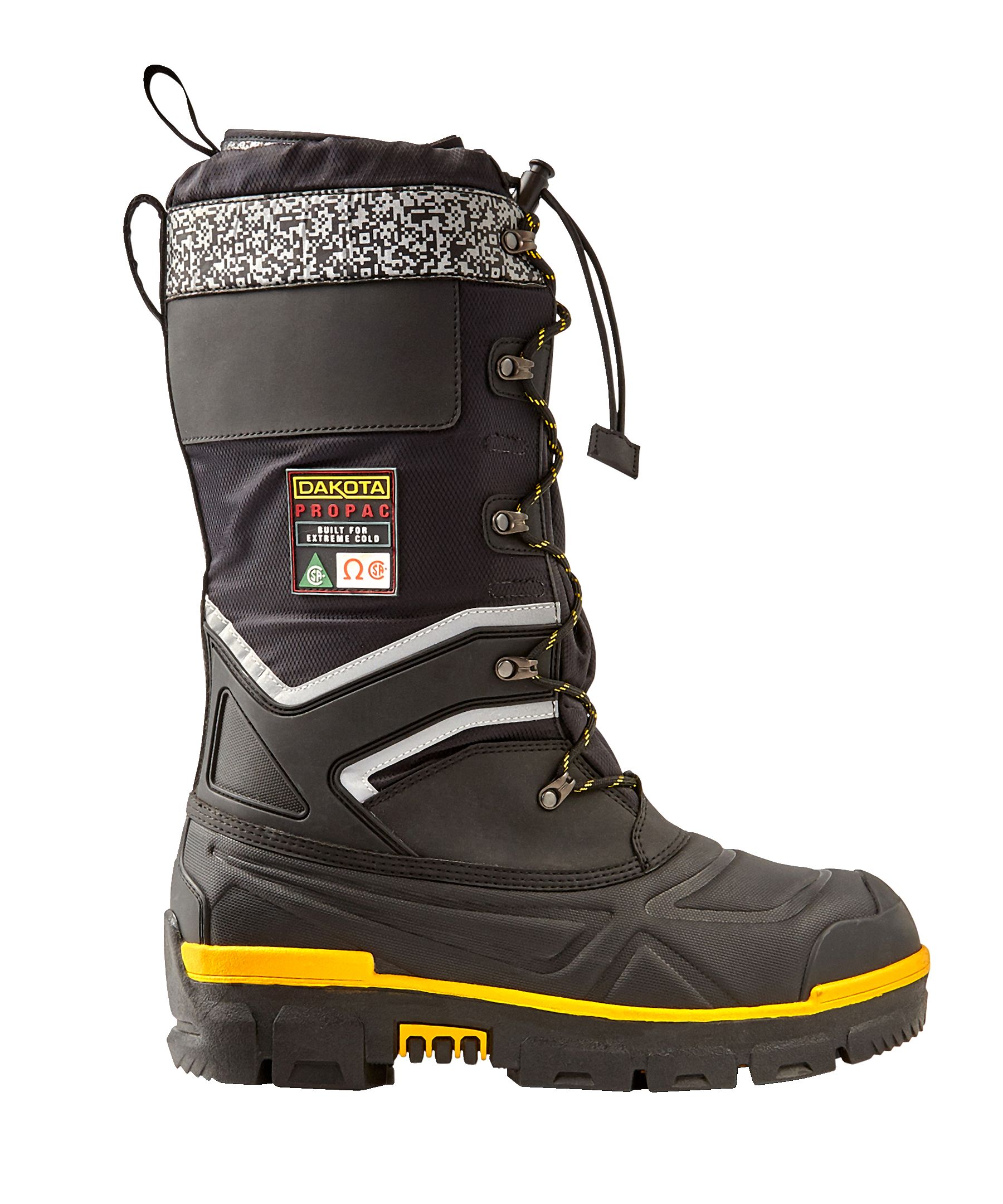 Dakota WorkPro Series Men s 8530 Steel Toe Steel Plate Safety Winter Felt Pack Boots Black