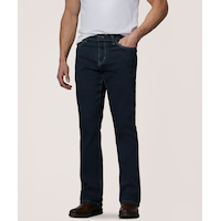 Denver Hayes Men's FLEXTECH Bootcut Stretch Jeans Front_Three_Fourths_Angled_Left