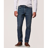 Denver Hayes Men's FLEXTECH Athletic Fit 4 Way Stretch Jeans Front_Flat