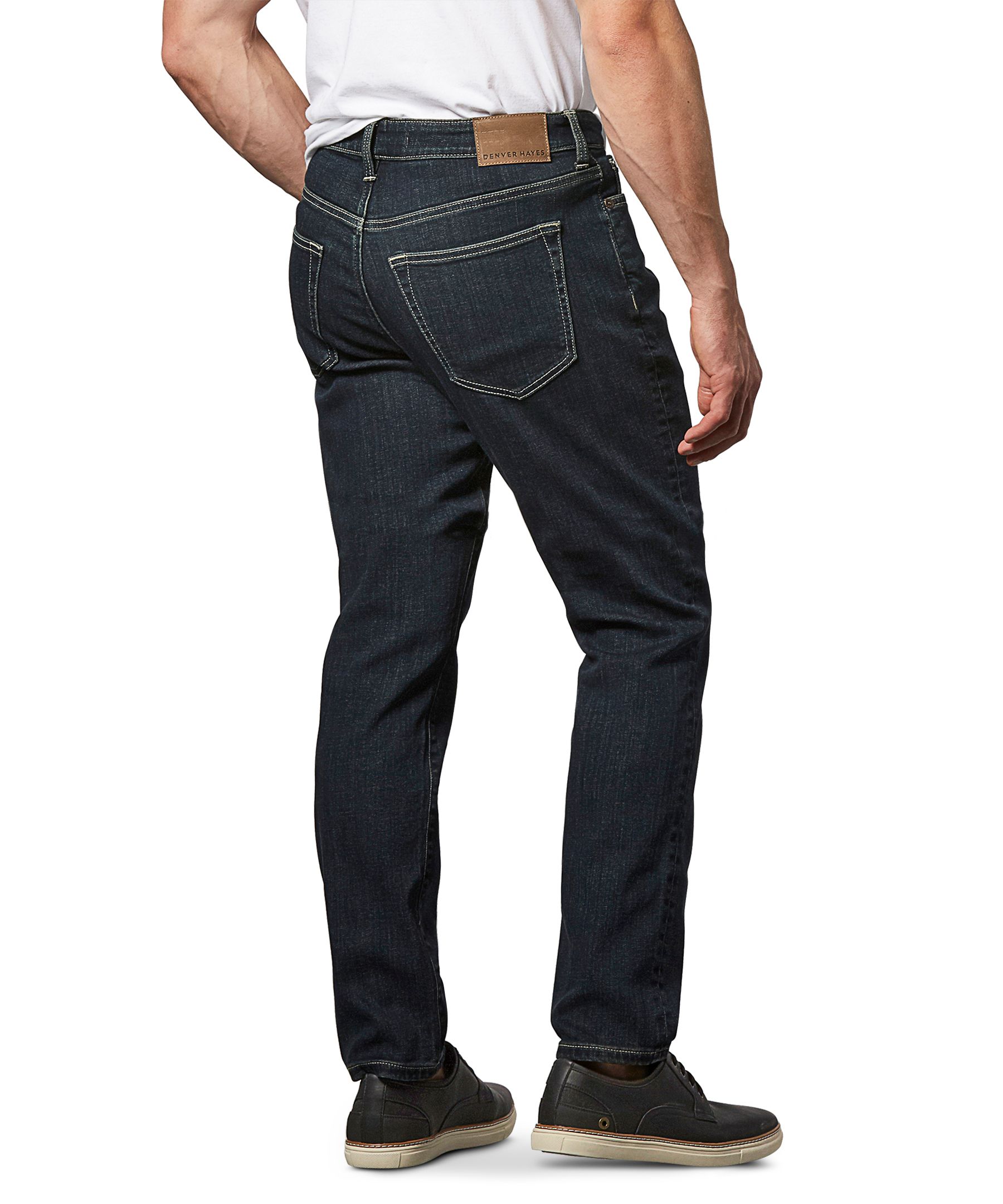 Denver Hayes Men's Flextech Relaxed Fit Tapered Leg Stretch Jeans