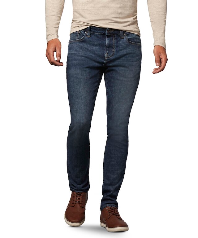 Denver Hayes Men's FLEXTECH Slim Fit 4-Way Stretch Jeans - Dark Wash ...