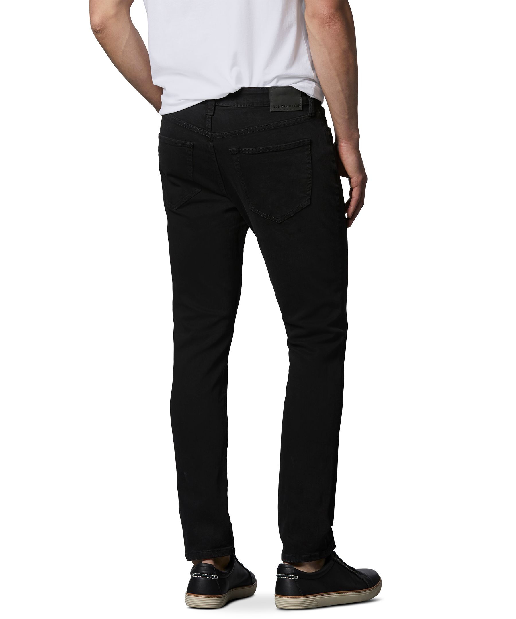 Denver Hayes Men's FLEXTECH Slim Fit 4 Way Stretch Jeans - Black