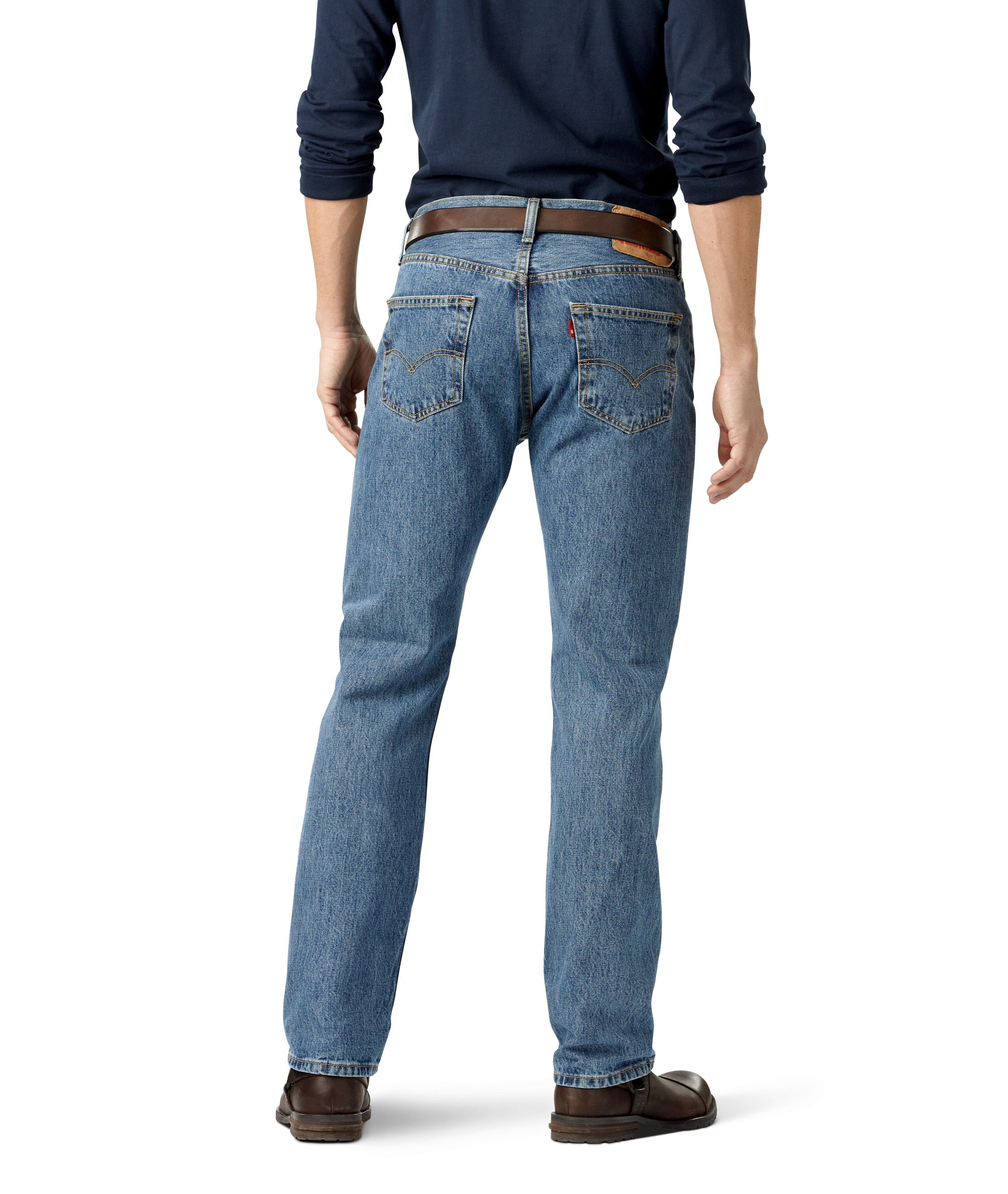Levi's Men's 501 Original Fit Stone Washed Jeans - Denim