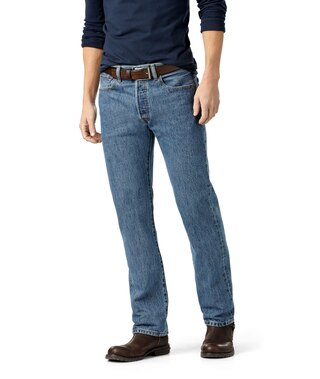 Levi's Men's 501 Original Fit Stone Washed Denim Jeans