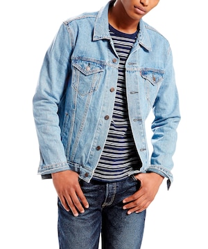 Veste en denim de Levi's à délavé à la pierre, pour hommes, The Trucker Mugito