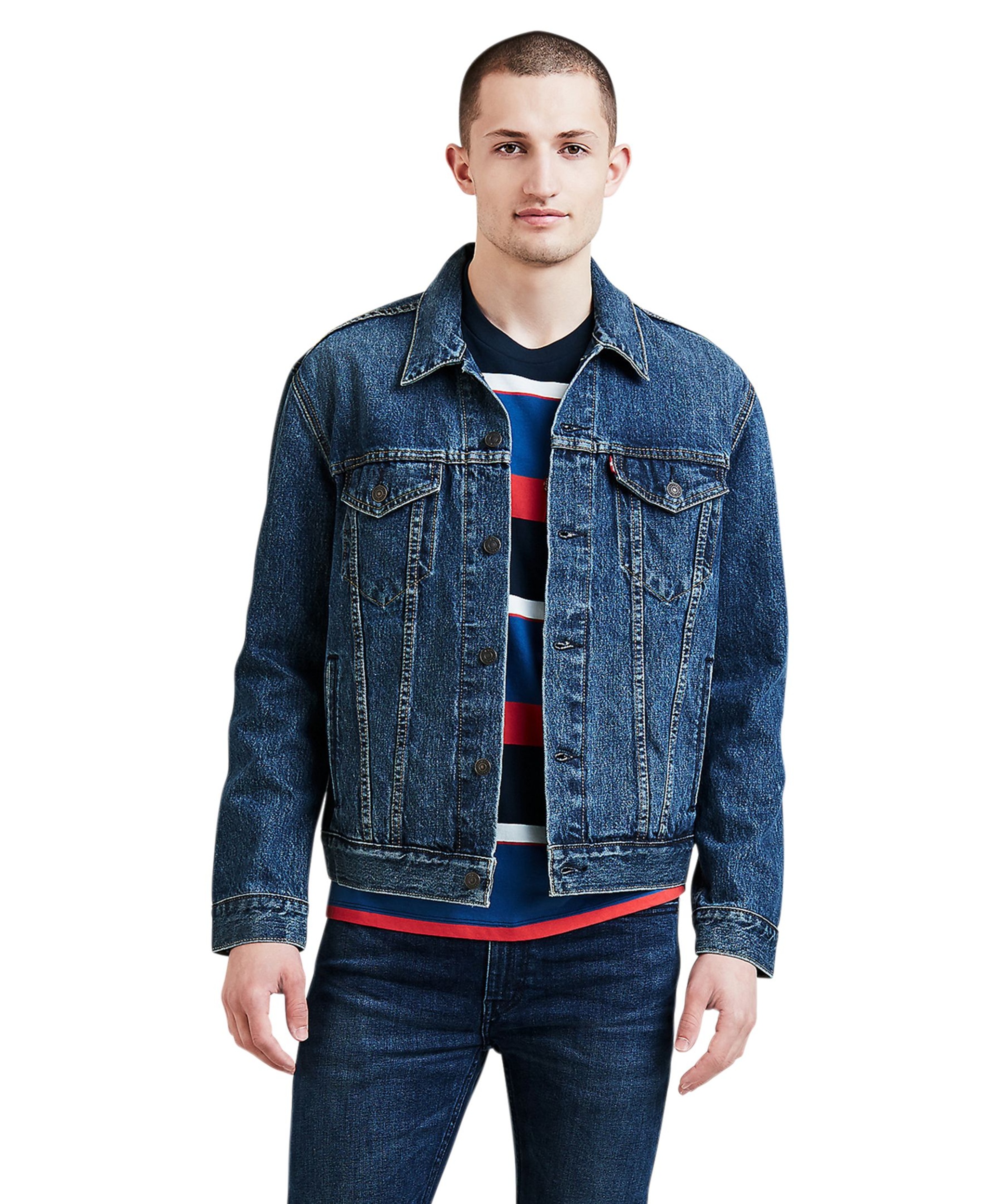 Levi's Men's The Trucker Mugito Medium Wash Denim Jacket. | Marks