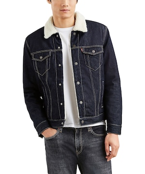 Veste de camionneur en jean de Levi's avec sherpa, pour hommes