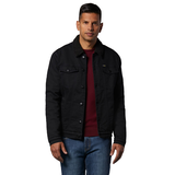 Lois Blouson en denim à col recouvert de sherpa pour hommes, Bill Front_Angled_Right