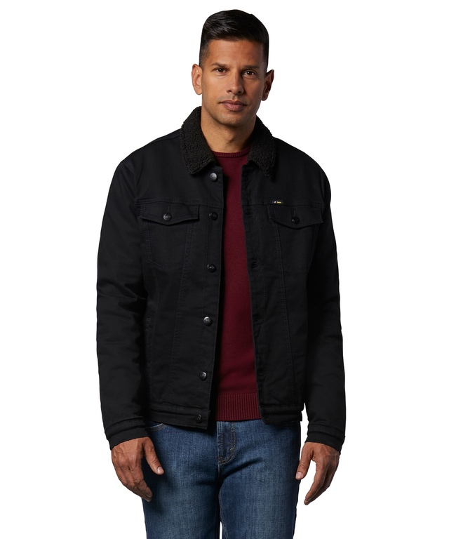 Lois Blouson en denim à col recouvert de sherpa pour hommes, Bill