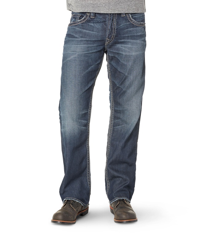 Silver Men's Gordie EMC Denim Loose Fit Straight Leg Jeans
