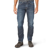 Silver Men's Eddie Athletic Fit Tapered Leg Jeans Front_Flat