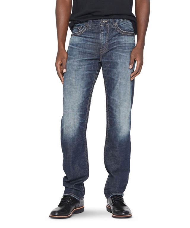 Silver Men's Hunter Loose Fit Taper Leg Jeans