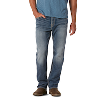 Silver Men's Grayson Easy Fit Straight Leg Jeans - Dark Wash Front_Flat