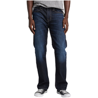 Silver Men's Grayson Easy Fit Straight Leg Jeans Front_Flat
