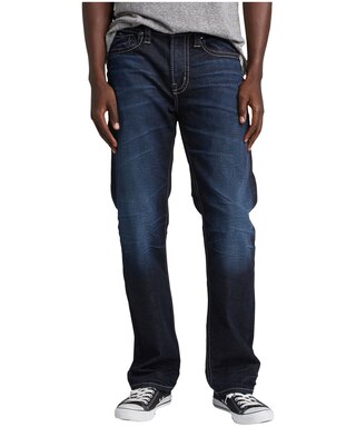 Silver Grayson Easy Fit Jeans droits de jambe pour homme