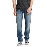 Silver Jean coupe étroite classique pour hommes, Allan Front_Flat