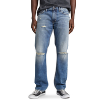 Silver Jean coupe étroite classique pour hommes, Allan Front_Flat