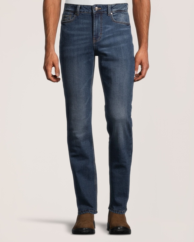 Jean à coupe droite extensible WindRiver T-Max HEAT à doublure chaude en molleton, pour hommes