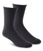 Happy Foot Men's 2 Pack Premium Cotton Wool Blend Crew Socks