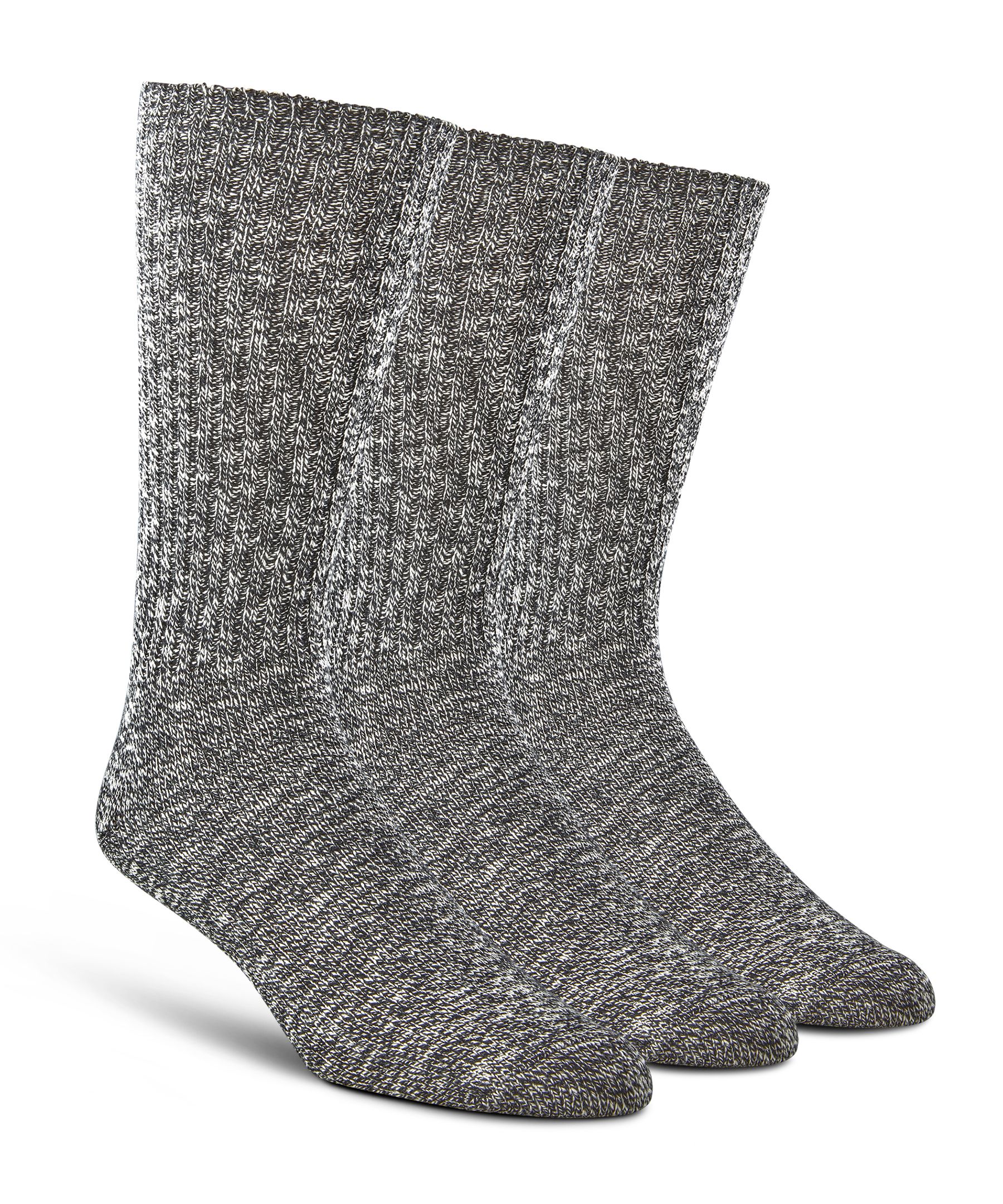 Chaussettes décontractées Denver Hayes en tricot côtelé avec FreshTech, pour hommes, paquet de 3&nbsp;paires
