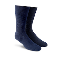 Happy Foot Men's 2 Pack Premium Cotton Wool Blend Crew Socks Front_Three_Fourths_Angled_Right