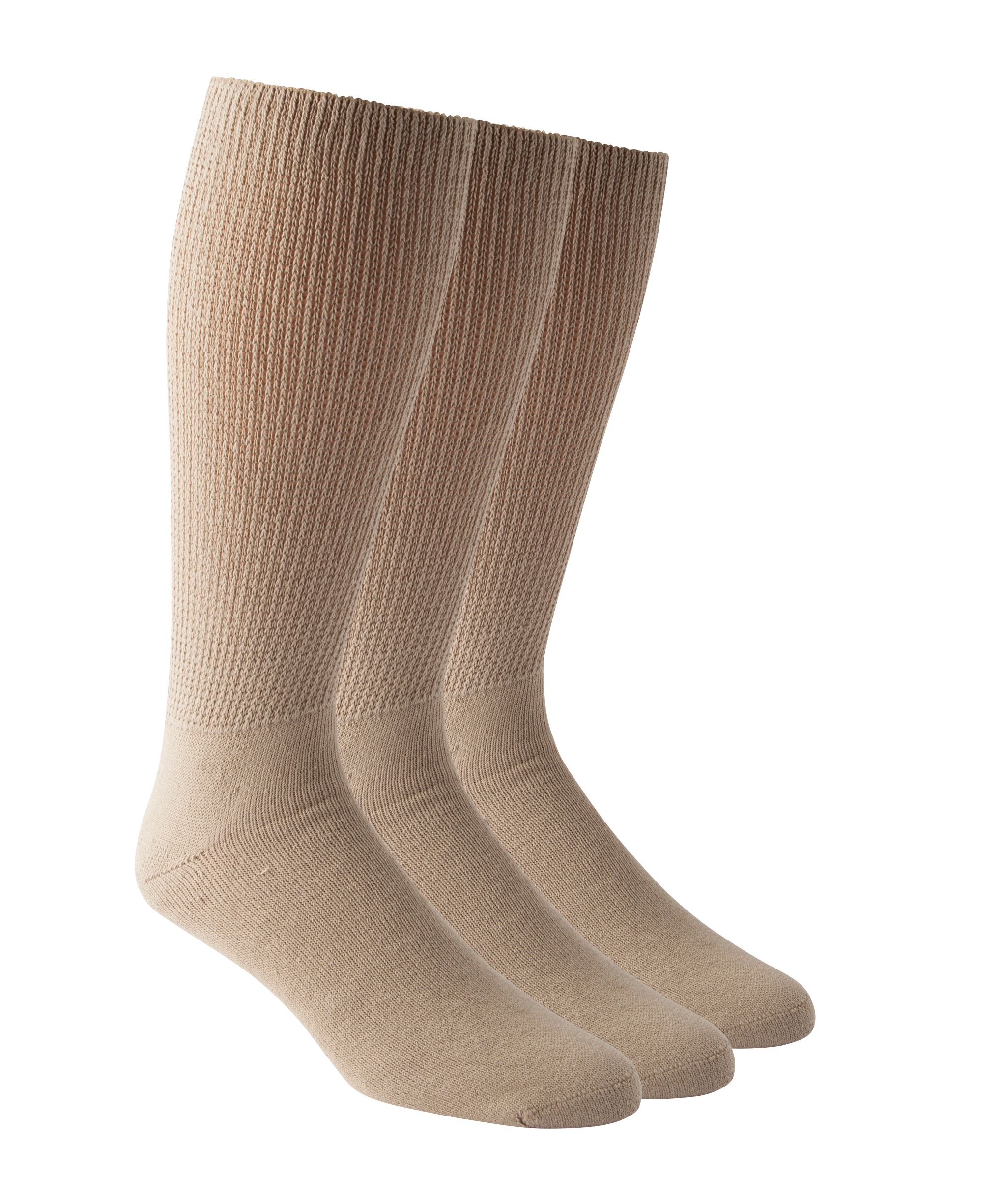 Wel-max Men's 3-Pack Non-Binding Cushion Socks