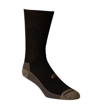 Chaussettes sans compression en tricot rectiligne pour hommes, paquet de 2 paires, Copper Sole