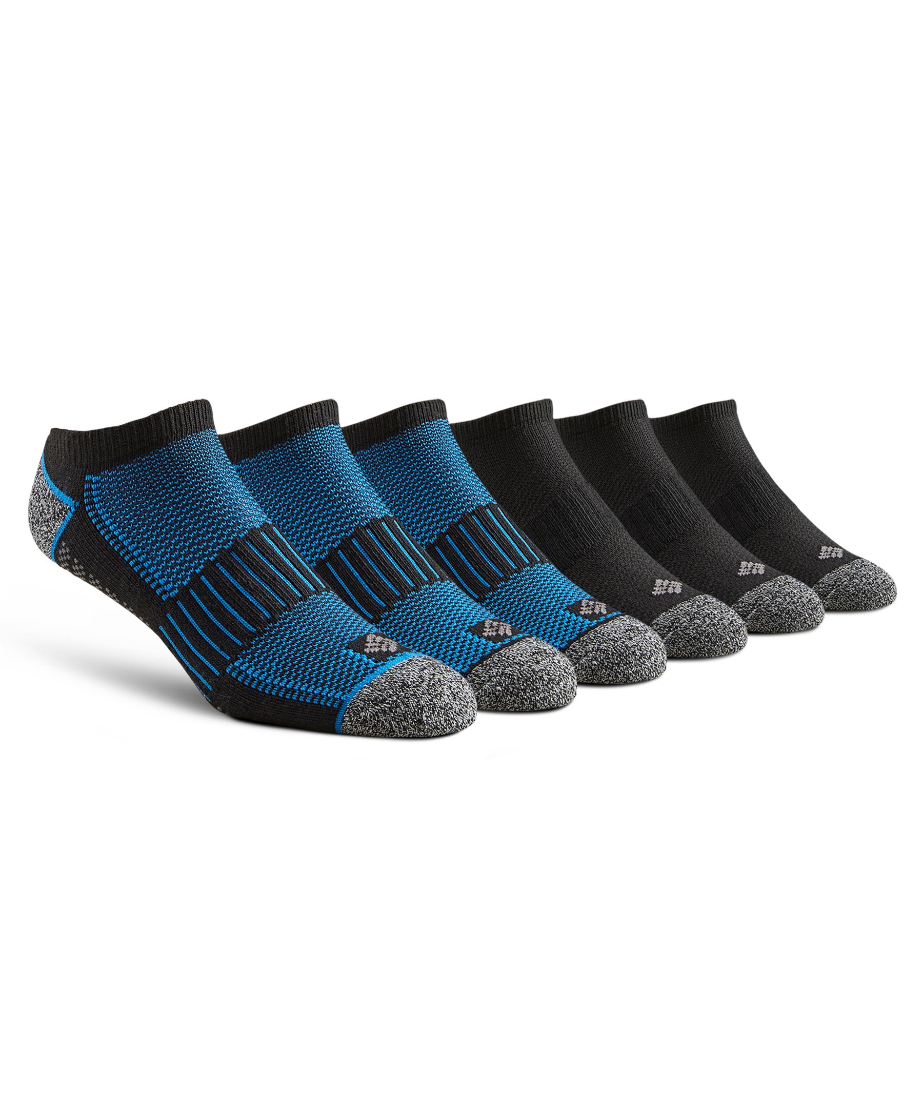 Chaussettes de sport invisibles de Columbia, pour hommes, paquet de 6&nbsp;paires