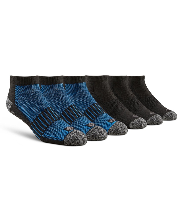 Chaussettes sport basses de Columbia, pour hommes, paquet de 6 paires Front_Angled_Right