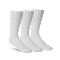 Chaussettes tube de sport haute performance pour hommes, paquet de 3 paires, Matrix Front_Angled_Right