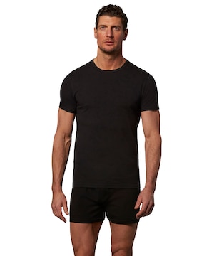 Denver Hayes Men's 2 Pack Crew Neck Undershirt