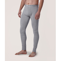 WindRiver Men's FRESHTECH Unlined Combed Cotton Base Layer Thermal Knit Pants Front_Angled_Left
