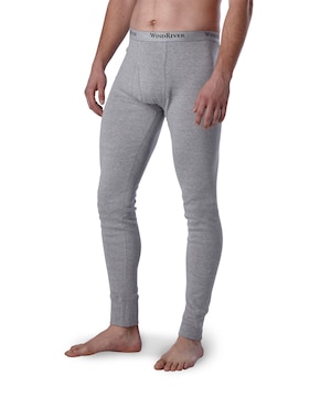 WindRiver Men's FRESHTECH Unlined Combed Cotton Base Layer Thermal Knit Pants
