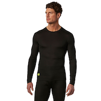 Haut isotherme Helly Hansen Workwear couche de base à col ras du cou et à manches longues, pour hommes, Lifa Front_Flat