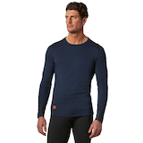 Helly Hansen Workwear Men's Lifa Max Crewneck Thermal Base Layer Long Sleeve Shirt Front_Angled_Left