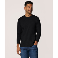 Denver Hayes Men's Stretch Long Sleeve Modern Fit Crewneck T Shirt