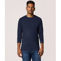 Denver Hayes Men's Stretch Long Sleeve Modern Fit Crewneck T Shirt