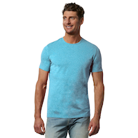 T-shirt extensible de coupe moderne à col ras du cou pour hommes, Denver Hayes Front_Flat
